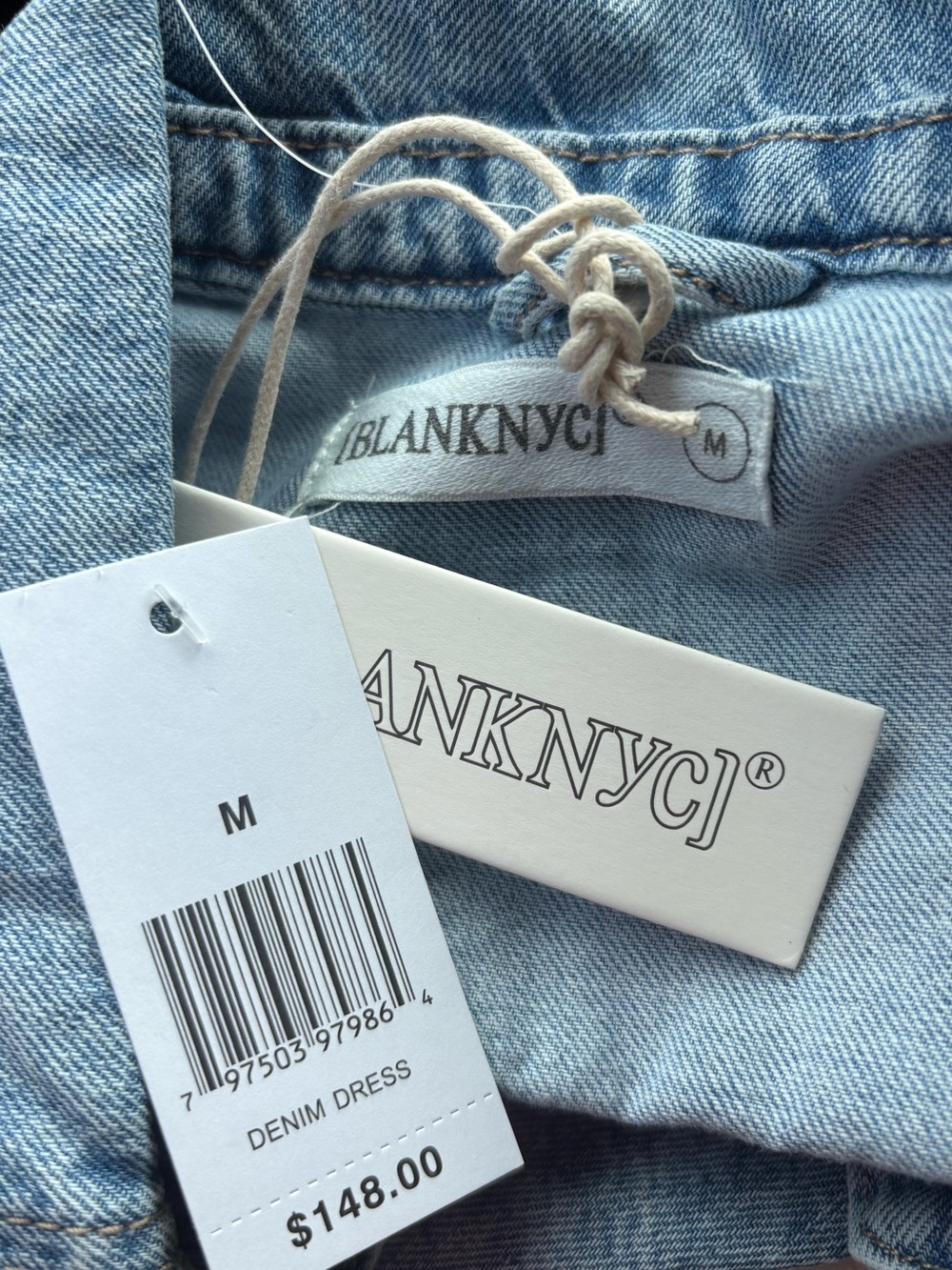 Blank NYC Denim Button Down Bubble Dress - Picture 4 of 6
